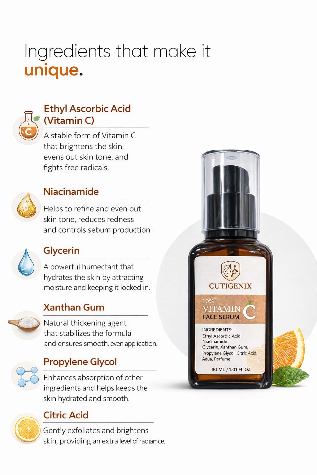 cutigenix 10%Vitami C Serum